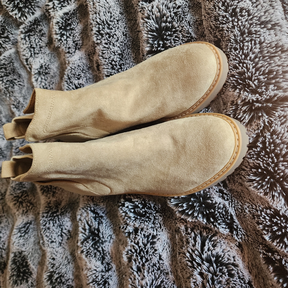 Tan Suede Ankle Boots